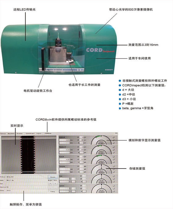 德国KORDT 光学螺纹测试仪(图1)